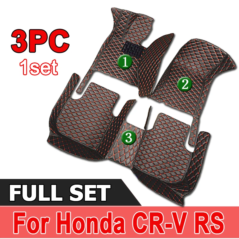 

For Honda CR-V CRV CR V RS 2023 2024 2025 Car Floor Mats Non-hybrid Auto Waterproof Alfombra Para Auto Car Accessories Interior