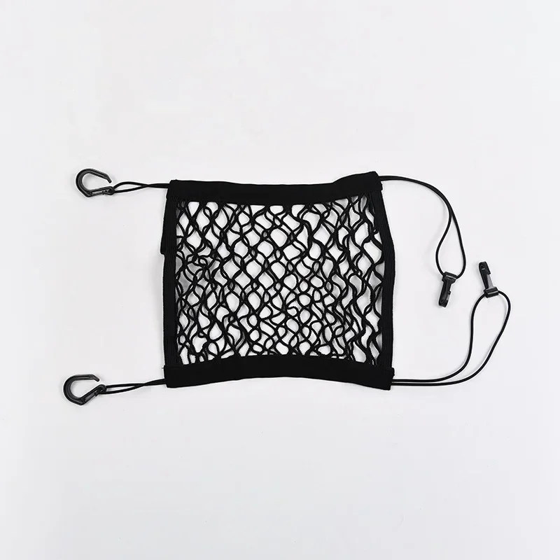 Car Elastic Storage Net Bag Between Seats Auto Interior Organizer Car Divider Pet Barrier Universal Stretchable 3 Layer Mesh Bag