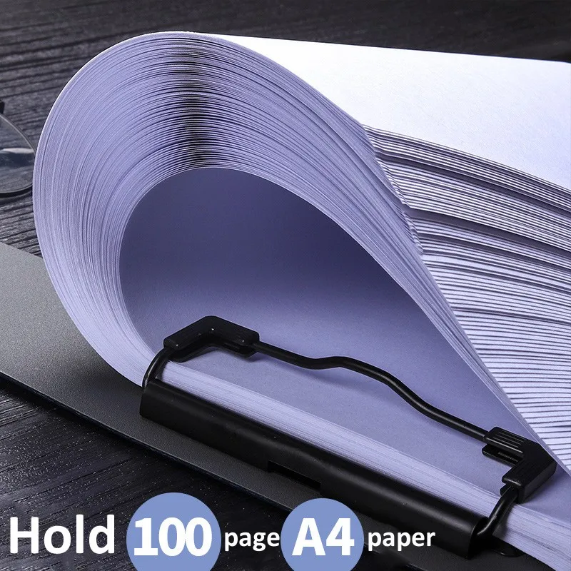 

A4 Clipboard File Holder Organizer Folder Dual Clips Writing Pad Memo Clip Test Paper Document Storage School Office Supplies