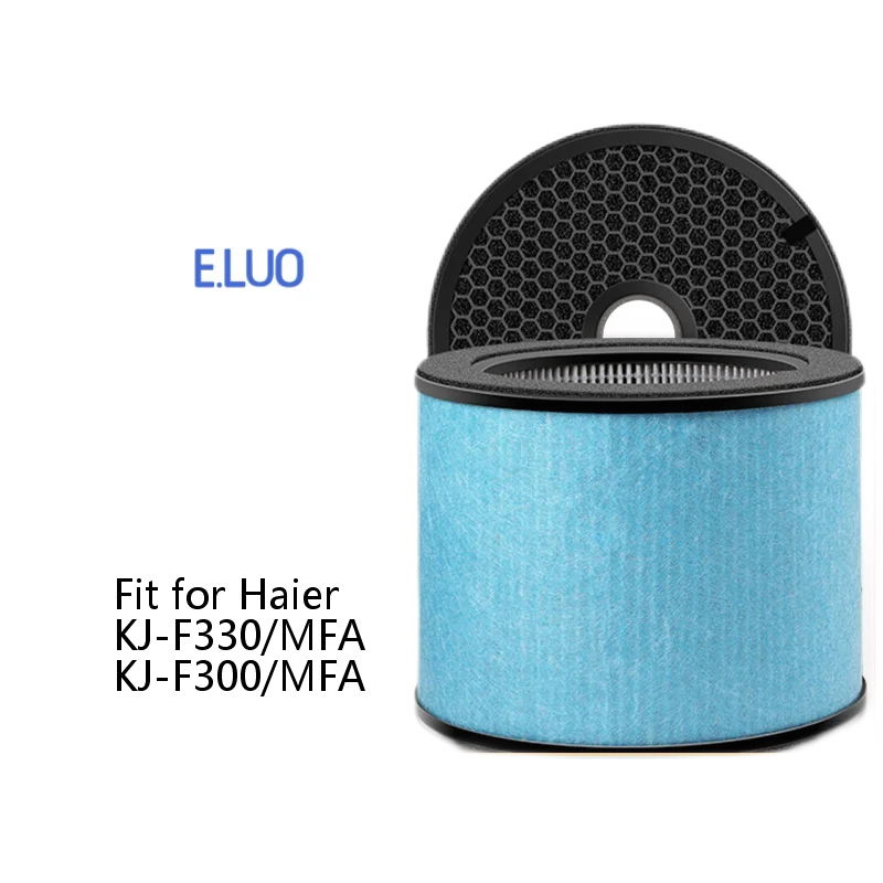 2Pcs Adapted to Haier air purifier KJ F300/F330MFA filter barrel shaped