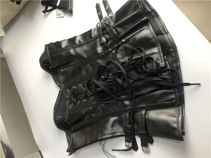 Corsets Bustiers for Women Overbust Corset Corselet Leather Bustier Boned Body Slimming Korset Sexy Gothic Corselet
