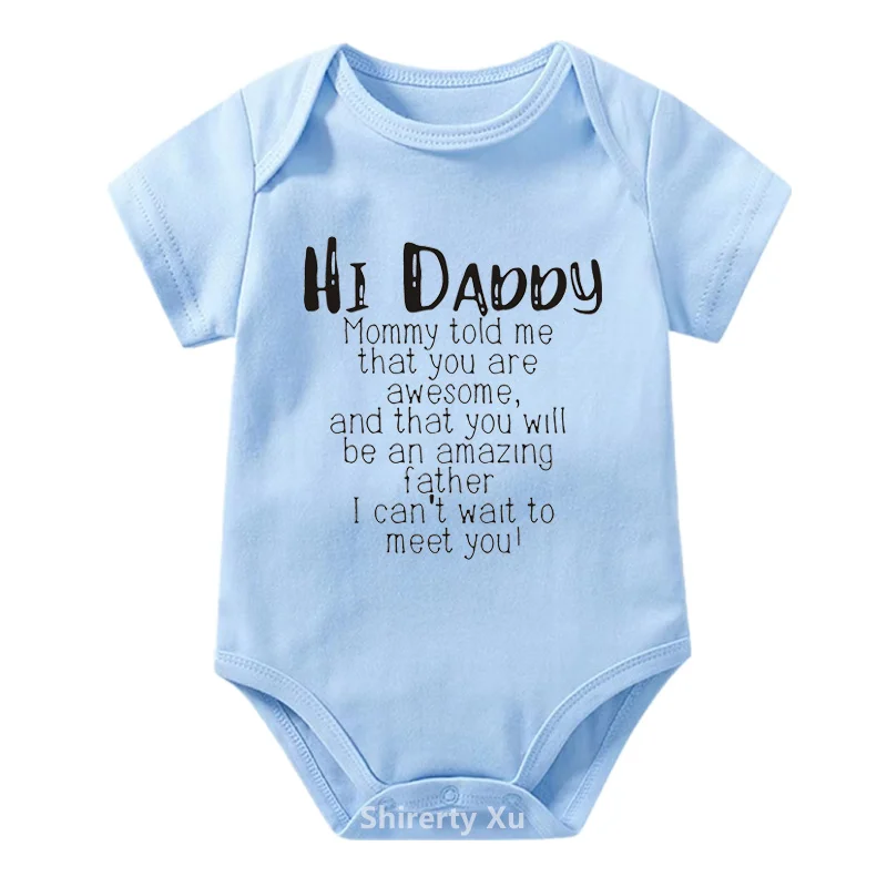 Hi Daddy Summer Baby Bodysuit Cute Cotton Infant Newborn Girl Boy Short Sleeve Jumpsuits Sunsuit Clothes 5