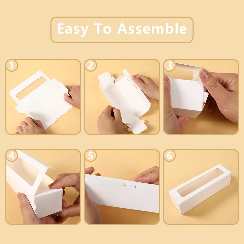 12Pcs Macaron Boxes with Clear Window, Transparent Cookie Packaging Gift Box for Macaro... - SKU MBW02132 - UGI Packaging