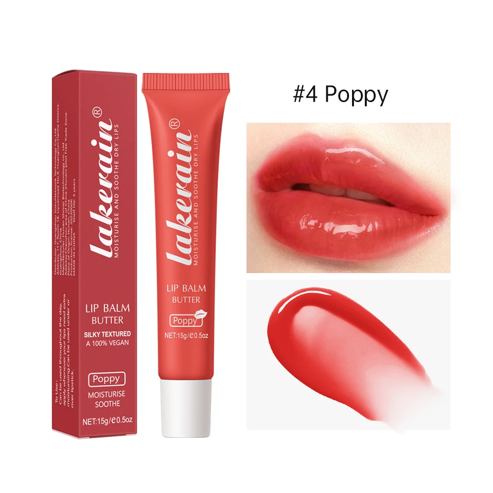 Summer Tinted Vegan Lip Butter Balm for Instant Moisture & Shine