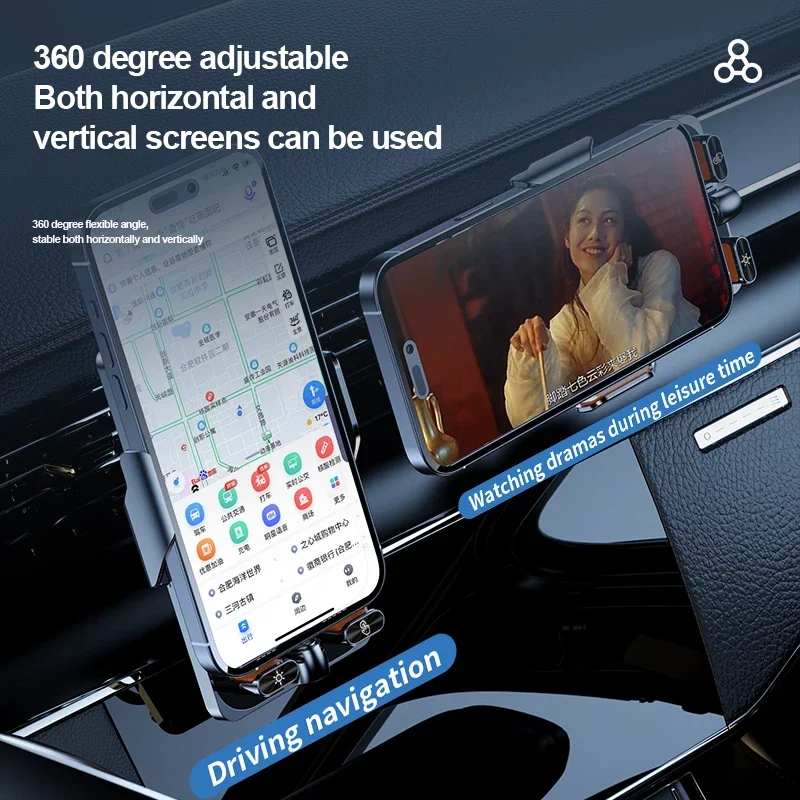 Ultra-Fast Wireless Car Charger & Phone Holder with Air Vent Mount