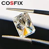 COSFIX 0.5-6ct Rare Radiant Cut Moissanite Loose Stone Real D Color Lab Grown Super White Certified Radiant Moissanite Diamonds 5