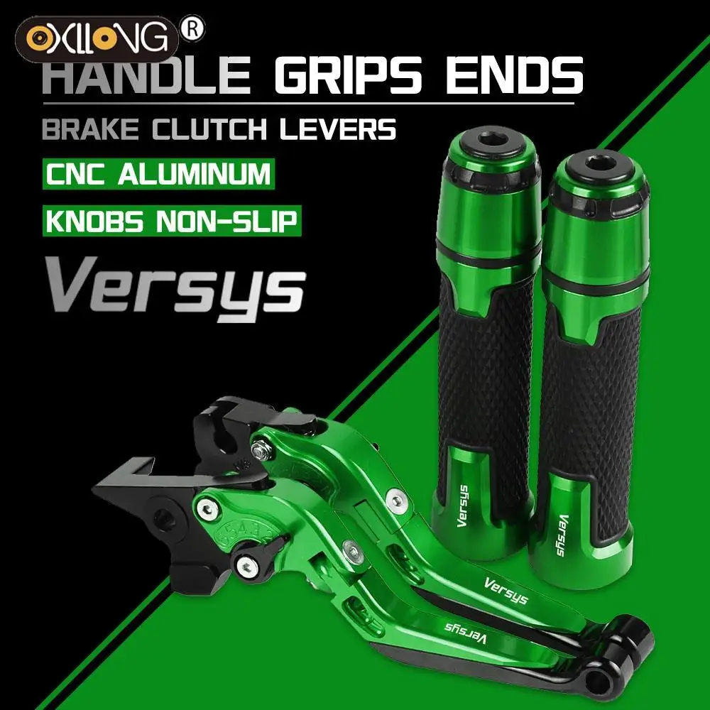 

VERSYS-X250 CNC Brake Clutch Levers Handlebar knobs Handle Hand Grip Ends FOR KAWASAKI VERSYS-X 250 2017 2018 2019 2020 2021