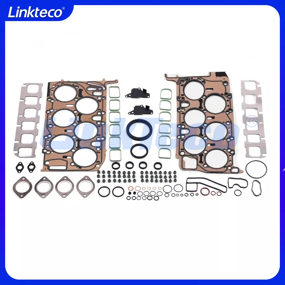 Engine Cylinder Head Full Gasket Seals Set Fit 6.3 T L GAS For 11-18 Audi A8 D4 A8L 4H8 W12 6.3L FSI CEJA CTNA 07P103148