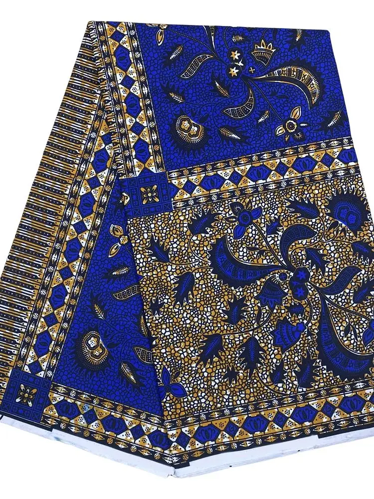 Latest Ankara Batik Fabric Quality Guaranteed African Elegant Printed Batik Fabric Polyester Ankara Style Soft Sewing