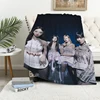 Kpop A-Aespa Movie Custom Blanket Fluffy Bed Blankets for Decorative Sofa Microfiber Bedding Catnap Knee Throw Fleece Soft Nap 1