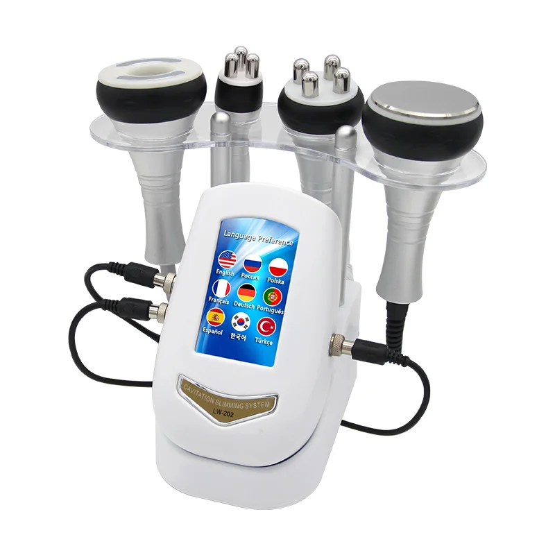 Cavitation Slimming System 4ハンドピース Body Slimming 3/4 IN1 Cavitation Ultrasonic Vacuum Suction Weight