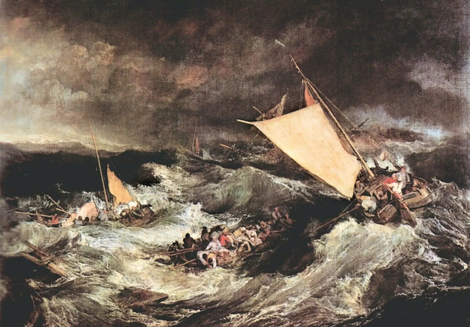 

Shipwreck by Joseph Mallord Turner Art Silk Poster Wall Art Home Decorative Painting