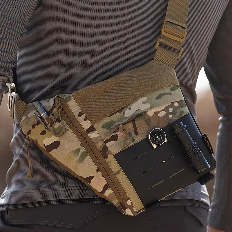 

Тактическая поясная сумка через плечо для подмышек, легкий нейлоновый мешок Molle, военный боевой рюкзак, уличная спортивная нагрудная сумка для инструментов