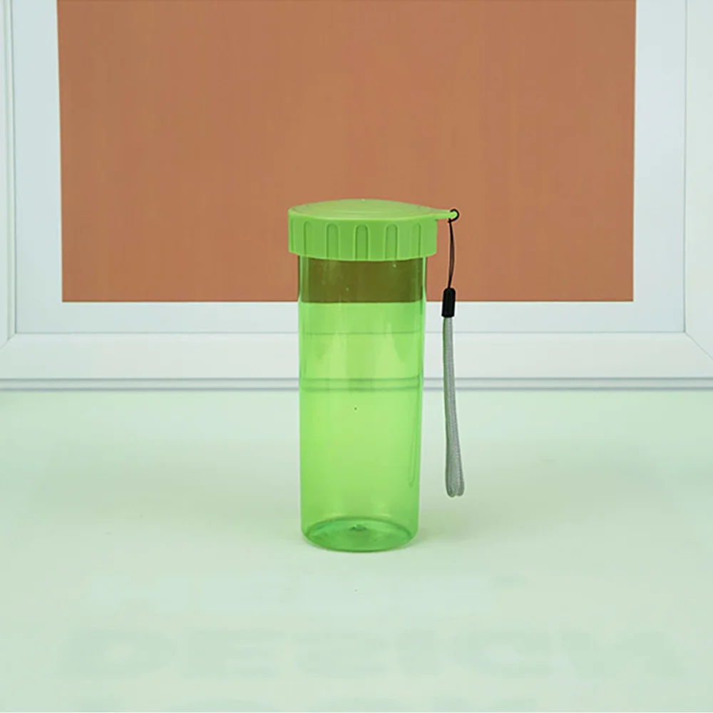 430ml Wasser becher einfarbig tragbares Kunststoff material versiegelt auslaufs icher und tropfen fest minimalist ische Tasse für Studenten im Freien – Detail 11