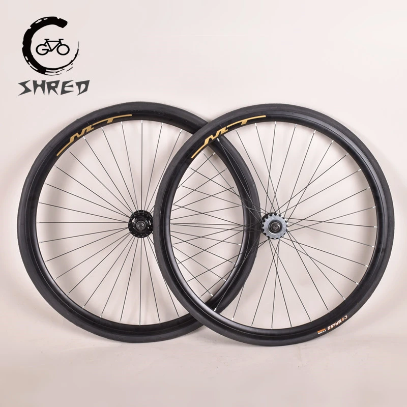 700c Fixed Gear Bike 30mm Wheels Aluminum Alloy Fixie Wheelset Single