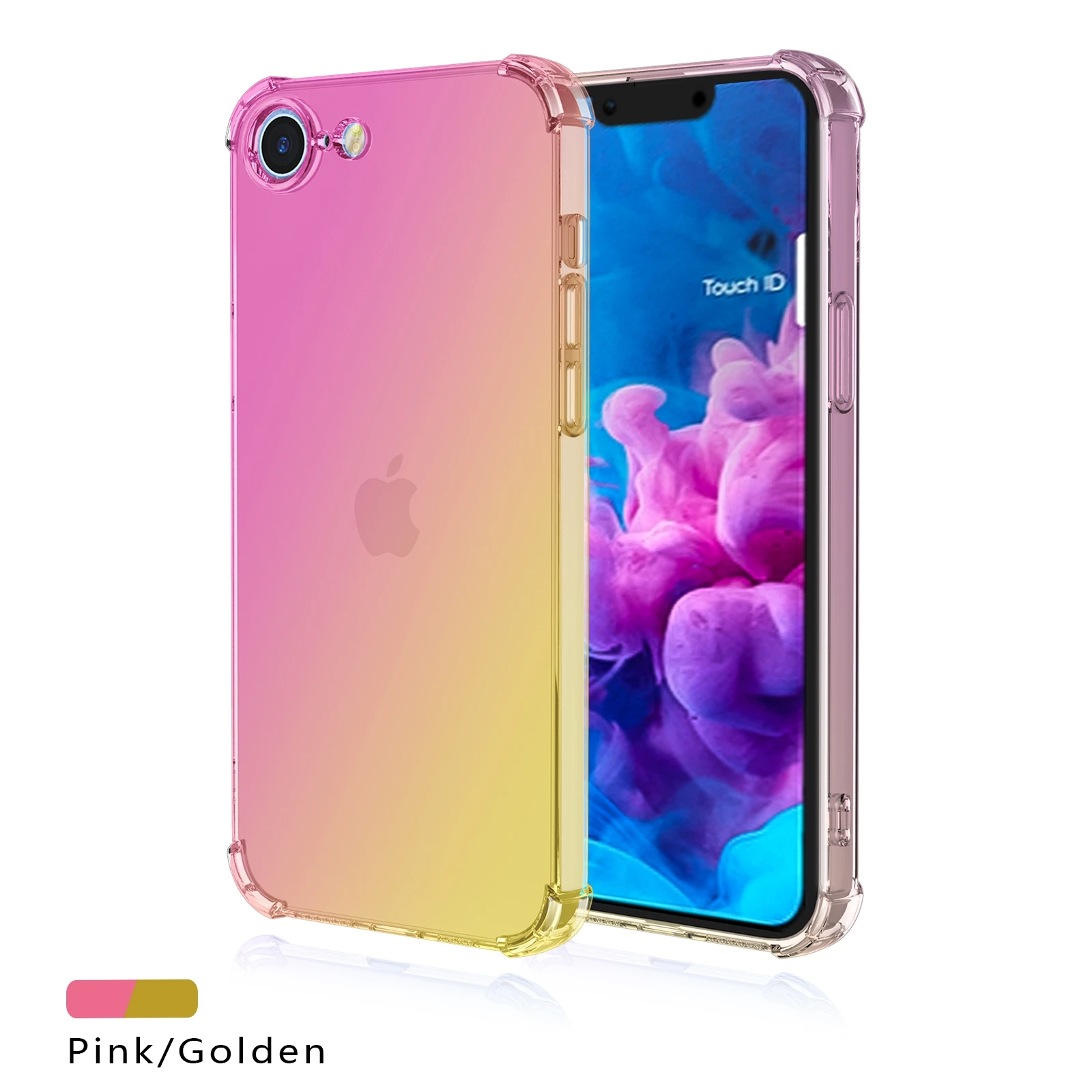 Gradient Airbag TPU Shockproof Protective Phone Case Cover