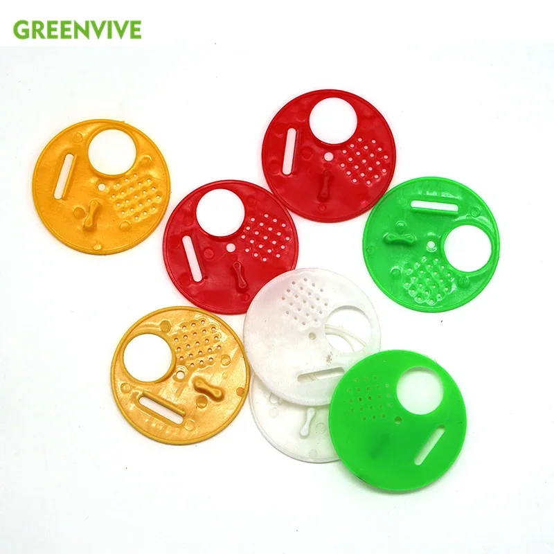 15Pcs Beekeepingt Plastica Bee Box Door Round Single Bee Exit Hive Vent Ingresso Ventilazione Gate Nest Tools Forniture Per Attrezzature