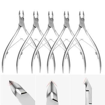 Professionale Tagliacuticole Tronchesi per unghie Forbici Manicure Pusher Pedicure Tong Rimozione della pelle morta Strumento per la ricrescita delle cuticole delle unghie