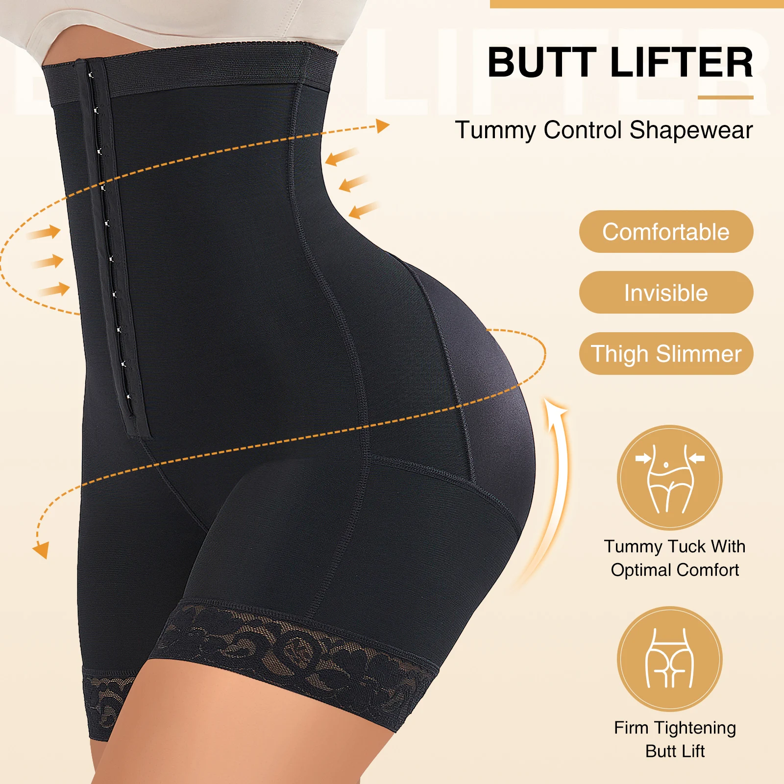 Colombianas Fajas Butt Lifter Shapewear Fake Buttocks Adjustable Control  panties Straps Hip Pads Enhancer Shapwear Brief Slimmer