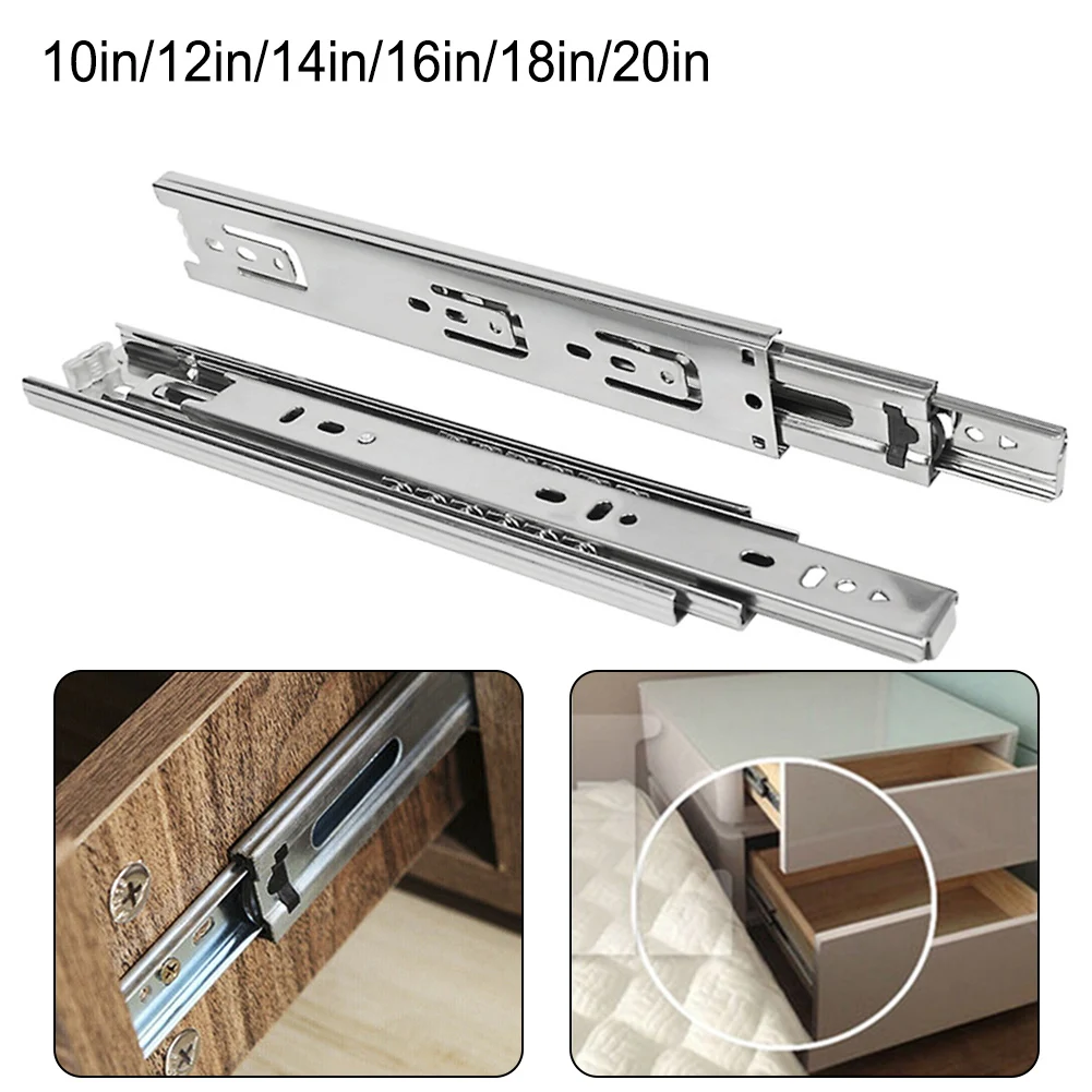 DrawerSlidesStainlessSteelHydraulicDampingBufferDrawerSlide