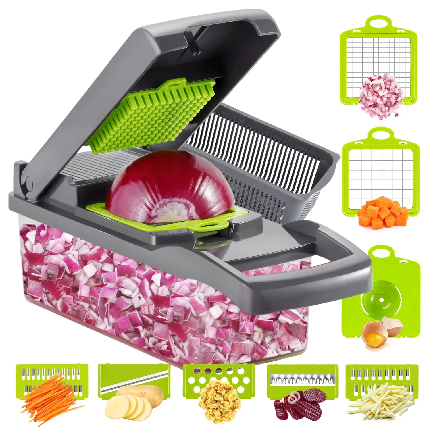 16 in 1 Multifunctional Vegetable Chopper Handle Food Grate Food Chopper Vegetable Slicer Dicer Cut Kitchen Items cocina vegetable slicer vegetable chopper kitchen cutter