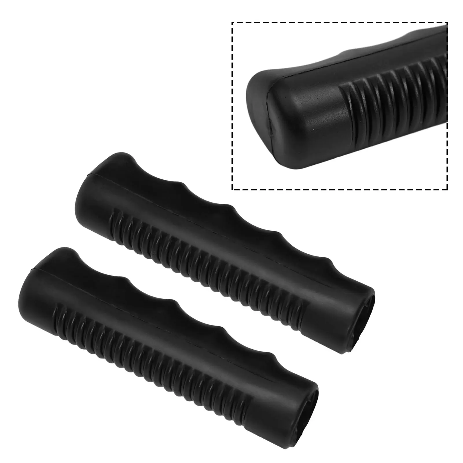 Non Slip And Weatherproof Rubber Handles For Wheelbarrow Easy Installation Suitable For Most Wheelbarrows 2Pcs