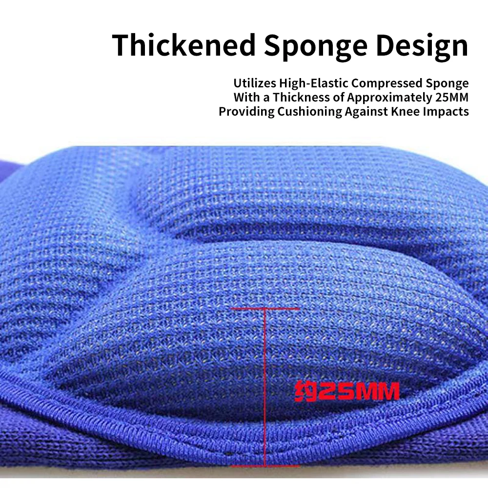 1Pair Protective Knee Pads Eva Thick Sponge Knee Pads Brace Support for Cycling,workout,sports,anti Slip Collision 5