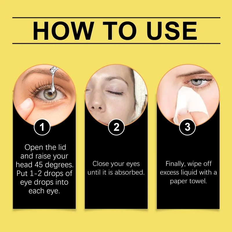 Eye Cream Honey Extract Eye Drops Improve Eyesight Relieve Fatigue Refreshing Mild Moisturizing Careful Eye Care Daily Cleaning Solution