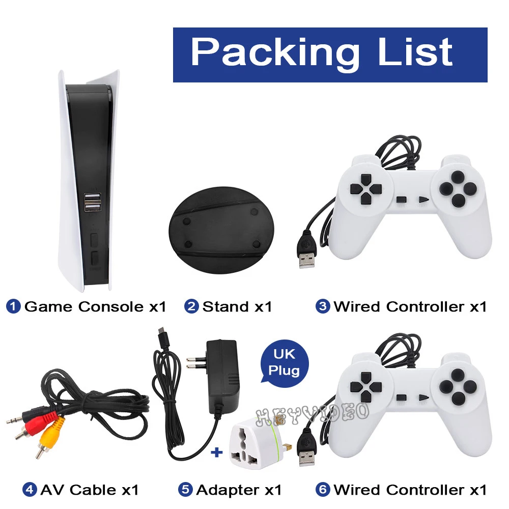Game Station 5 Video Game Console With 200 Classic Games 8 Bit TV Console Retro USB Wired Handheld Game Player AV Output 