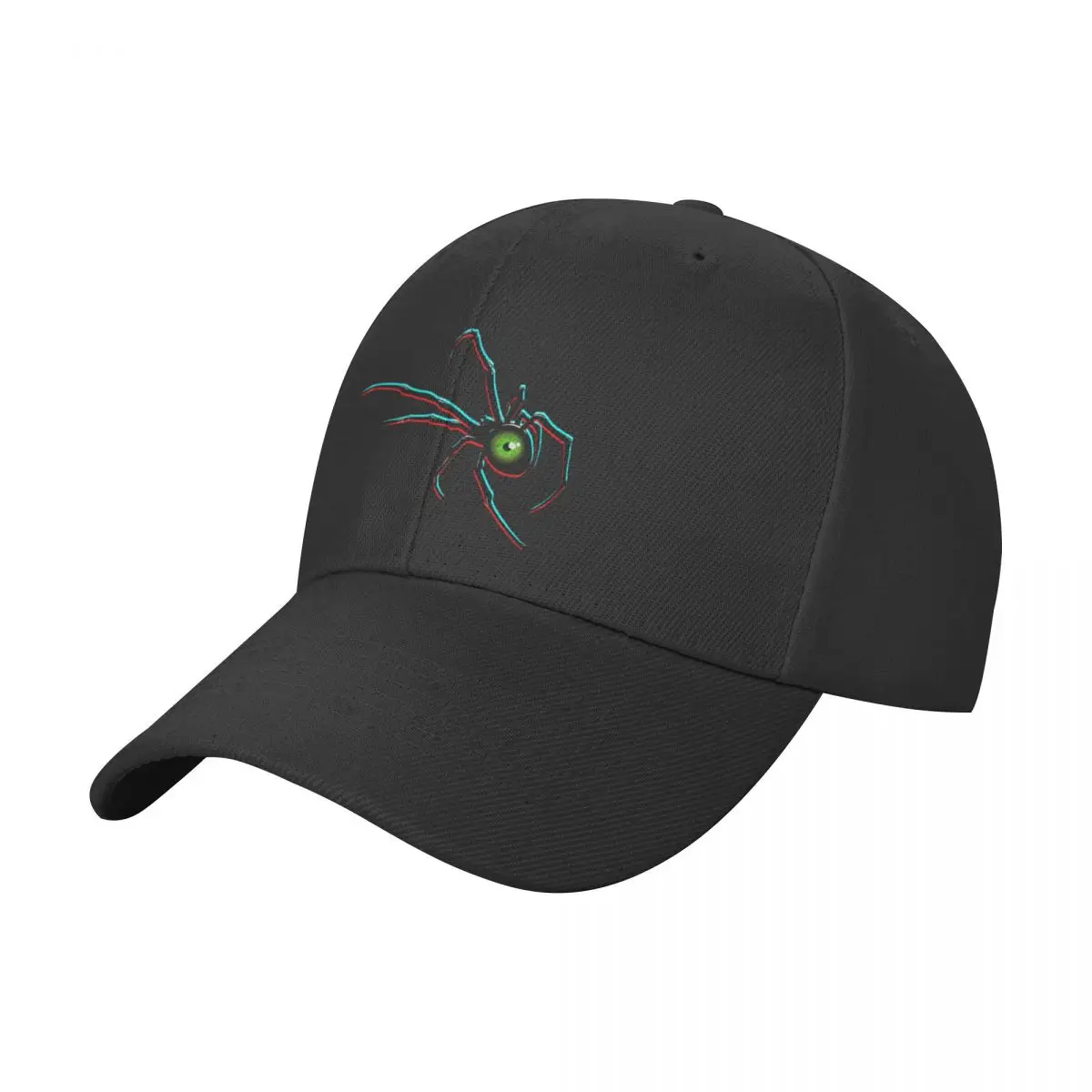 

Eyeball Black Widow (Green/Glitch) Baseball Cap Fluffy Hat Bobble Hat western Hat Caps For Women Men's