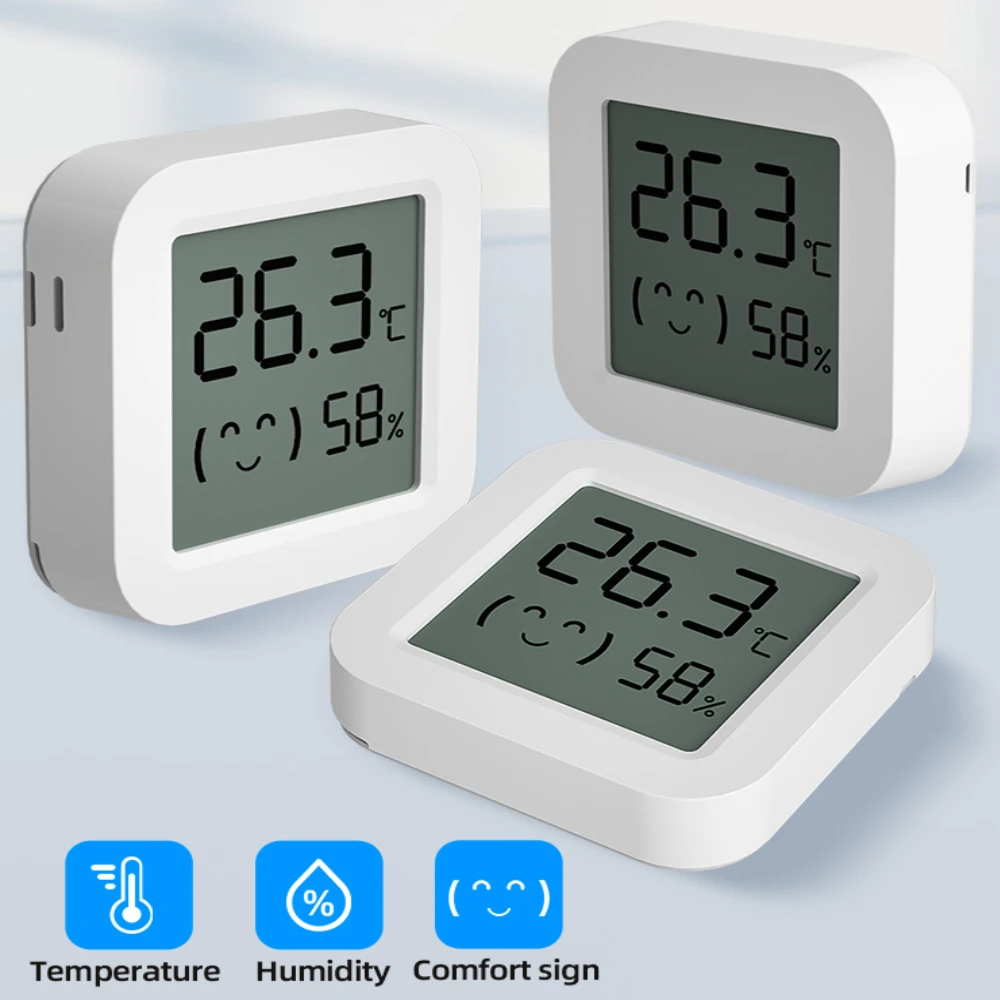 Tuya Mini Temperature Humidity Sensor Lcd Digital Display Bluetooth
