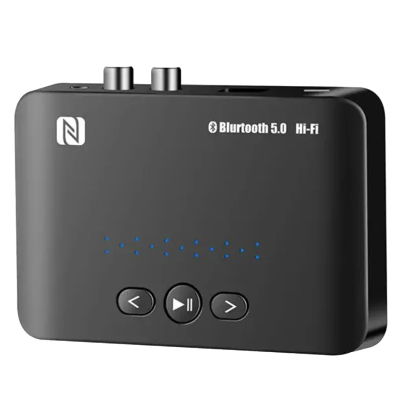 NFC 블루투스 5.0 수신기 송신기 세트 스테레오 AUX U 디스크 RCA 광 무선 블루투스 어댑터 TV PC 자동차 스피커 세트
