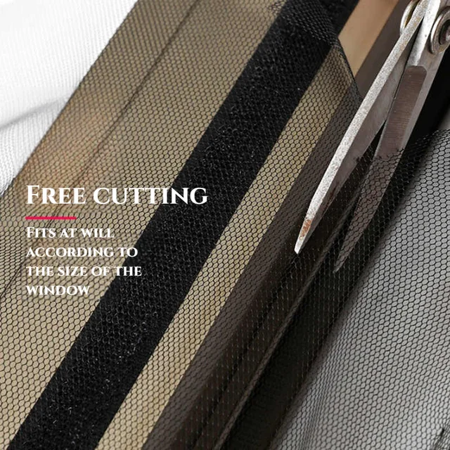Filet de fenêtre anti-moustiques pratique, maille sabole robuste et facile à installer pour la maison, moustiquaire zéro-fenêtre 2