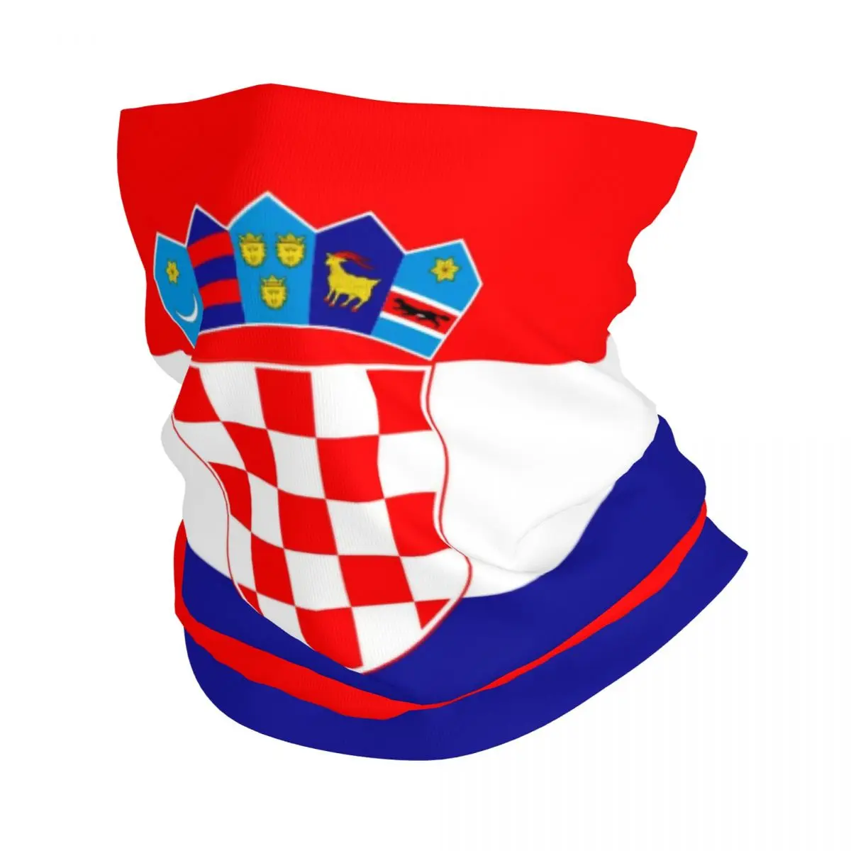 

Croatia Flag Bandana Neck Cover Printed Wrap Scarf Multifunctional Headband Cycling for Men Women Adult Breathable
