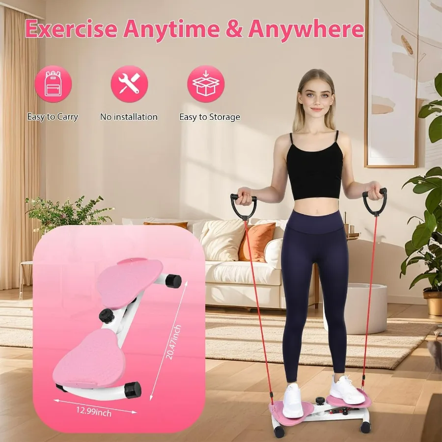 waist twister，waist twisting machine ab twister board with 300 lbs Weight Capacity, Noiseless Fitness Tool Foot Massage, and Cor