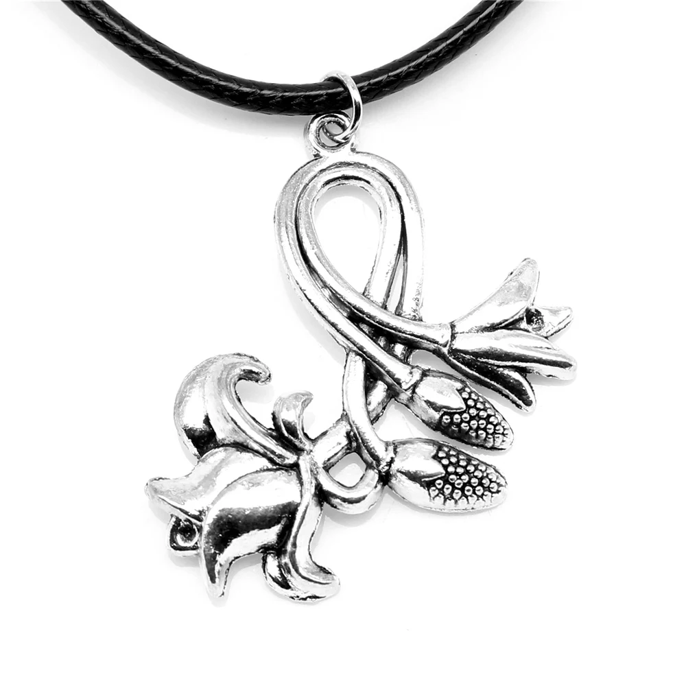 

1 Piece Flower Buds Necklac Woman Party Jewelry 30x35mm