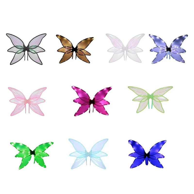 

Costume Butterfly Wing Fairy Angel Wing Funny Dress Up for Butterfly Wing Props
