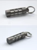 Titanium Alloy Luminous Night Signal Light Outdoor EDC Luminous 3.5*25mm Fluorescent Tube Self-illuminating Key Chain betalight 5