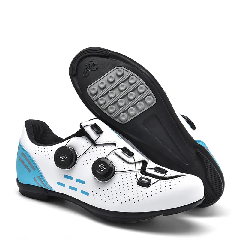 Zapatillas De Ciclismo Carretera Blancas Cordones John Luck Legend
