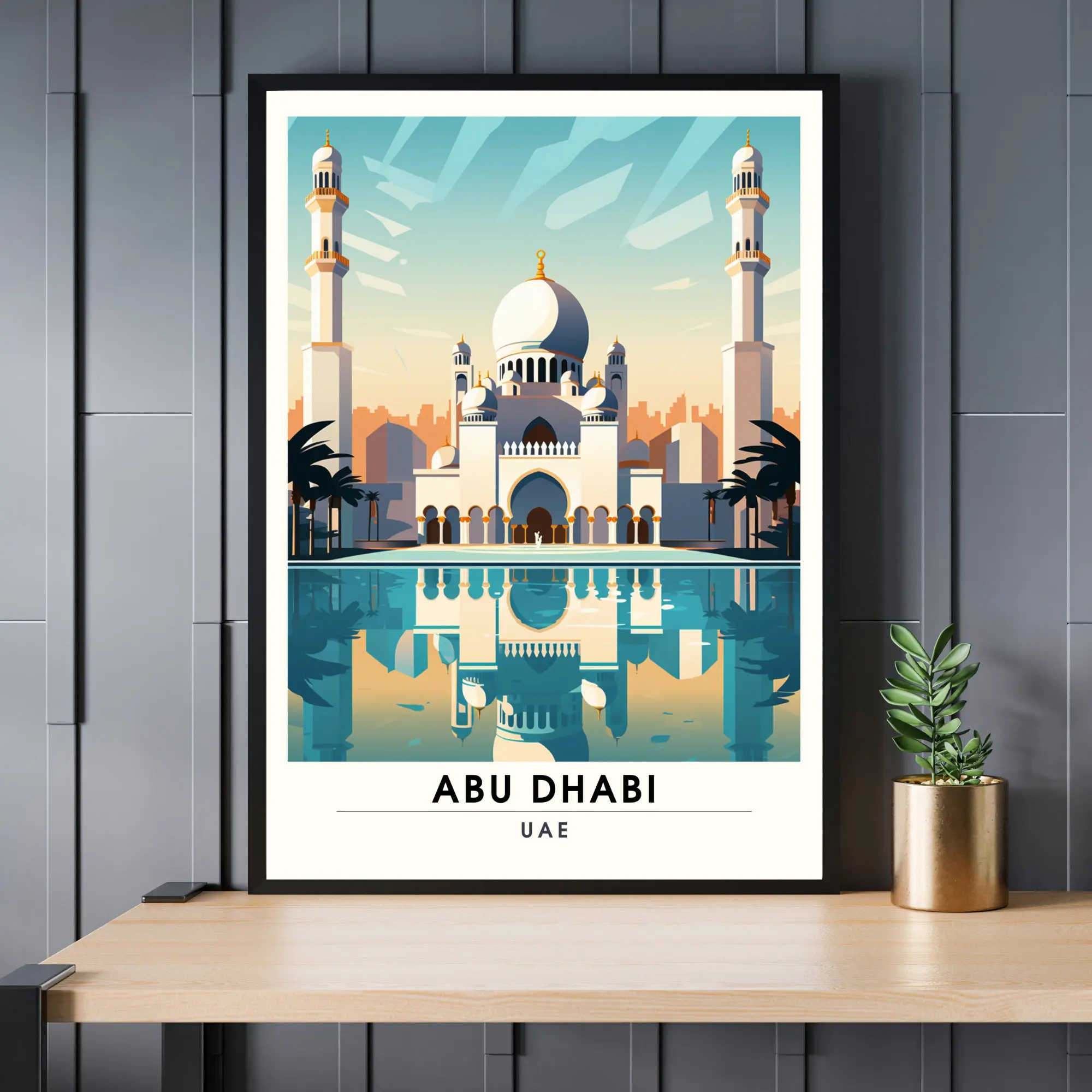 Modèle de voyage Abu Dhabi en style linéaire | Vecteur Premium Modèle de voyage Abu Dhabi en style linéaire | Vecteur Premium