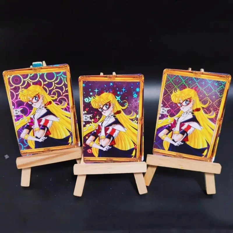

9Pcs/set Self Made Sailor Moon Tsukino Usagi Sailor Saturn Aino Minako Anime Game Characters Classic Series Collection Card Toy