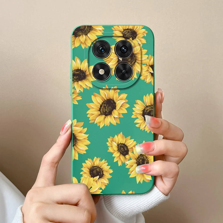 Floral Liquid Silicone Full Protection Phone Case - Elegant and Durable Cover