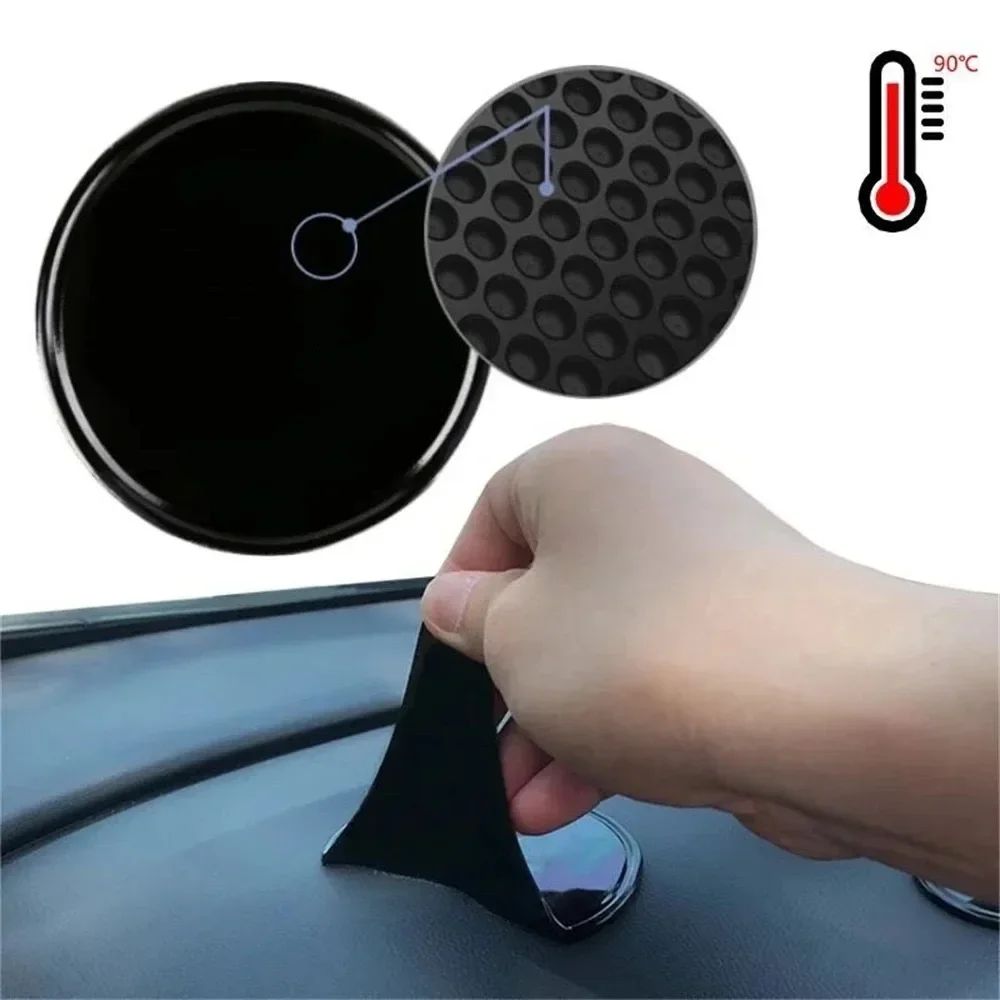 Car Mobile Phone Holder Nano Rubber Fixate Gel Sticky Pad Anti-Slip Mat Tablet Stand Wall Desk Stickers Dash Phone Holder