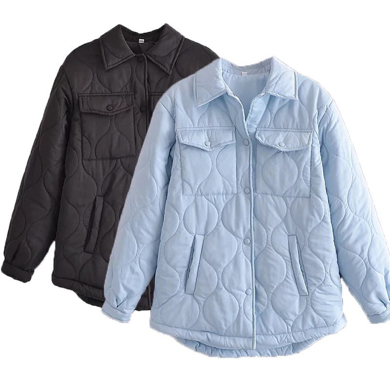 

Зимняя женская рубашка, куртка, парки, пальто, теплая верхняя одежда, женские Топы с длинным рукавом и карманами, пальто, однотонная модная женская куртка 2023