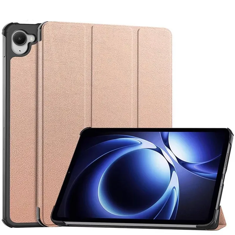 Premium PU Leather Tri-Folding Flip Stand Tablet Cover, 8.8 Inch