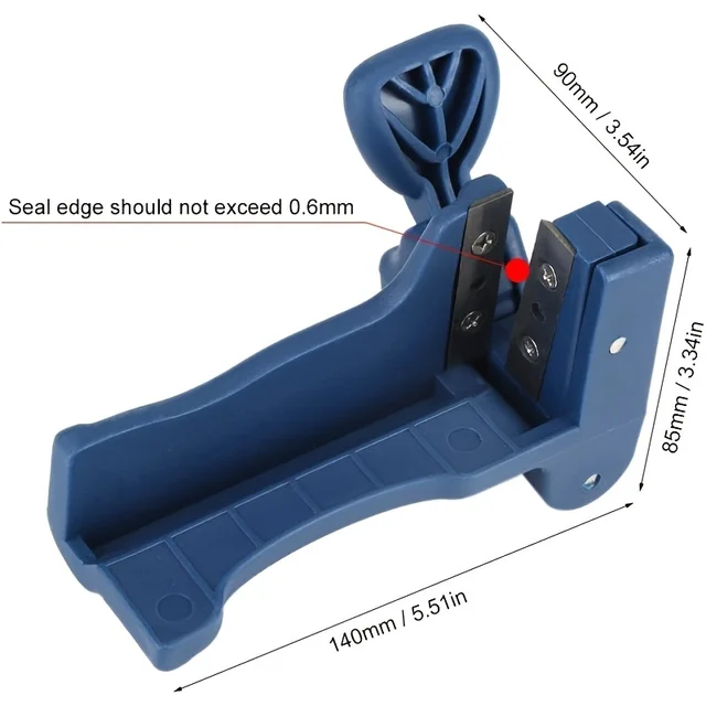 Handle Edge Trimmer Edgebanding End  Banding Machine End Cutter Set for Wood Furniture Cabinet Manual Tail Trimming Tool Plastic 6