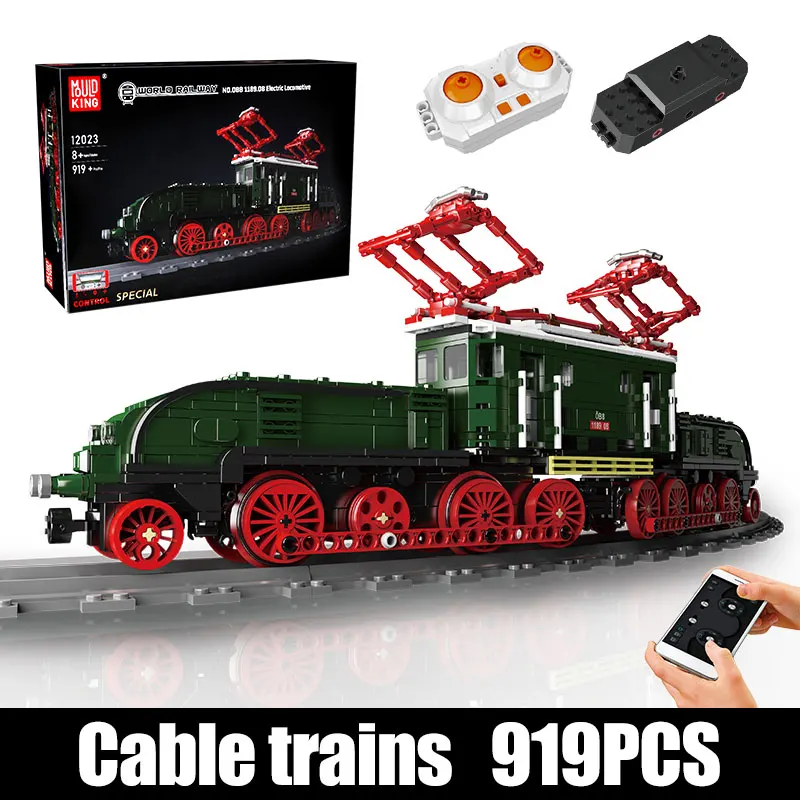 MOLD KING 12006 Pacifics Mallard Railways Train Télécommande Bloc de  Construction Ensemble de Jouets 