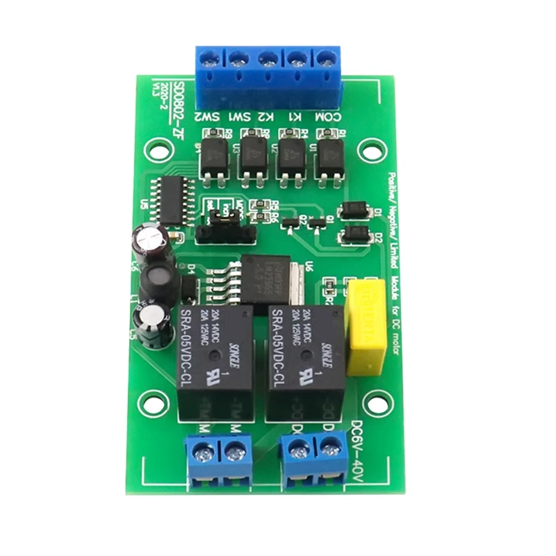 

DC BLDC Motor Driver Module Forward Reverse Controller 20A High Current With Limit Relay Driver Lifting Control Board