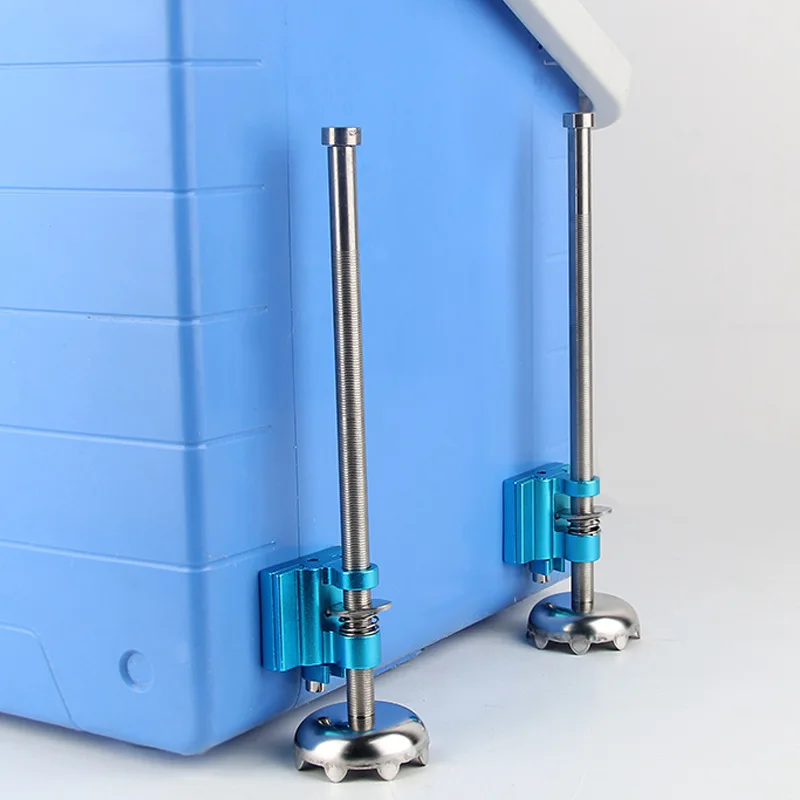 Mobilier,1 paire télescopique boîte de pêche levage pied allonge jambes