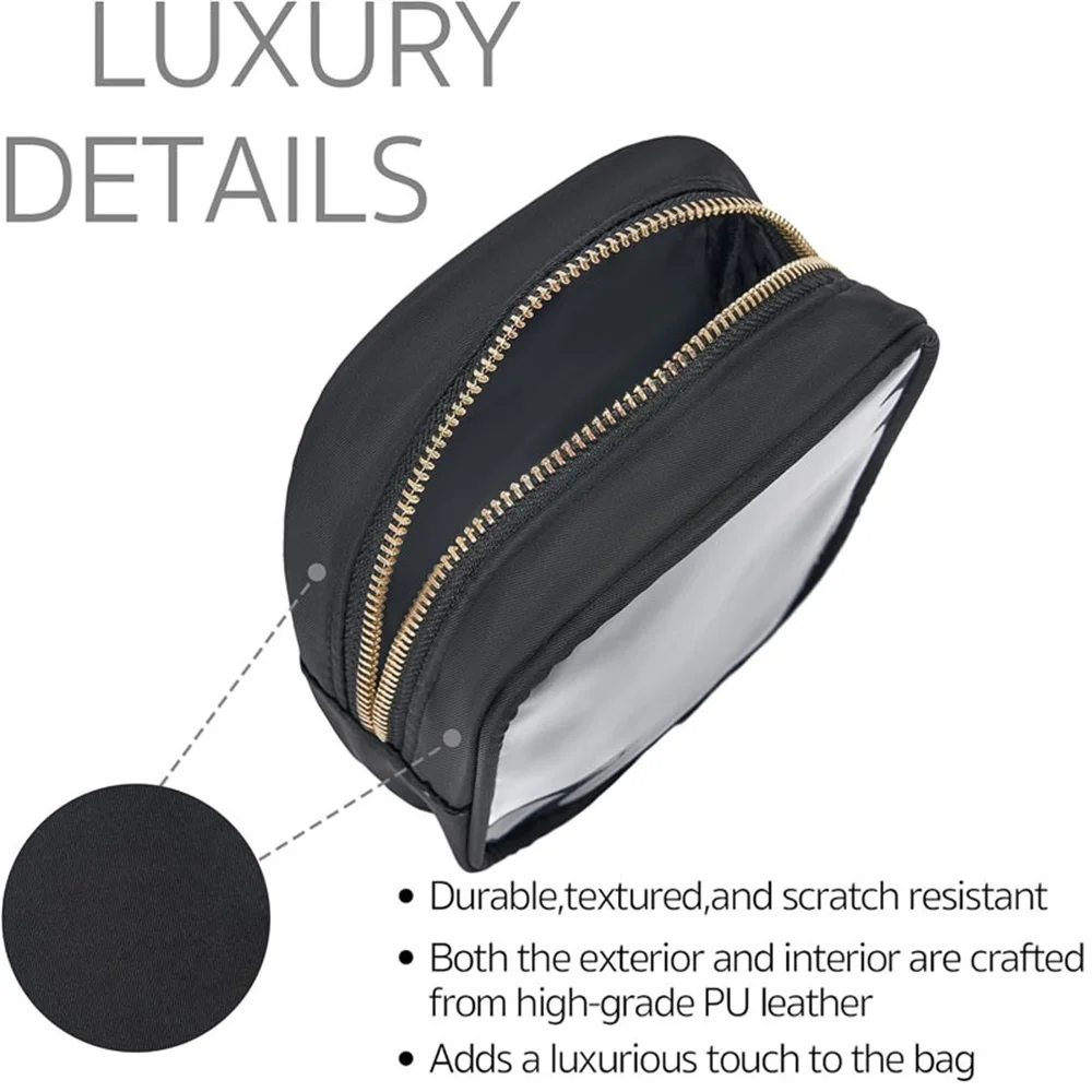 Transparent Waterproof Cosmetic Bag Women PVC Mini Storage Pouch Travel Portable Toiletry Case Multi-Function Makeup Organizer 2